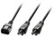 LINDY 30370 2.5m IEC C14 auf 2X IEC C5 Y-Netzkabel