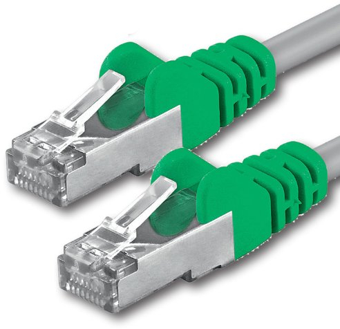 1aTTack.de 1m - Crossover CAT.5 CAT5 Netzwerkkabel Ethernetkabel