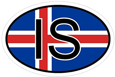 Kiwistar - Autoaufkleber - 15x10 cm - außen klebendKiwistar Autoaufkleber - Island is Auto, Laptop, Fahrrad, LKW, Motorrad Mehrfarbig Autoaufkleber Aufkleber KFZ Flagge Fahne