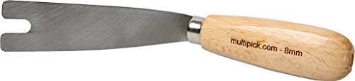 Multipick Türöffnungswerkzeug Nussmesser 8 mm (abgewinkelte Version) - Schlüsseldienst Profi Öffnungswerkzeug Türfallen-Öffner Türen mit 72mm Abstand