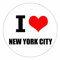 Kiwistar - Autoaufkleber - 5x5 cm - außen klebend - I love New York City für Auto, Laptop, Fahrrad, LKW, Motorrad Aufkleber mehrfarbig Sticker Decal