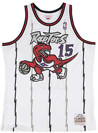 Mitchell & Ness NBA Swingman Jersey Basketball Trikot Toronto Raptors - Vince Carter, Weiß, M