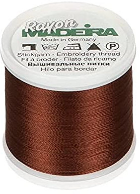 Madeira Rayon No.40 Maschinenstickgarn, 200 Meter Länge, #1145 Braun