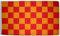 Flagge Karo Rot-Gelb - 90 x 150 cm