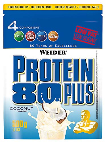 Weider Protein 80 plus 2 x 500g Beutel 2er Pack Kokos