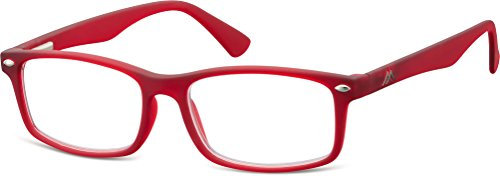 Montana Eyewear Sunoptic MR83B Lesebrille in rot - Stärke +1.50 inklusive Soft Etu