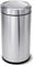 simplehuman CW1442 55L Swing Top Office Business Commercial Bin, Large Capacity, Balanced Swing Lid, Lift-Off Lid, Non-Skid Base, Inner Bucket, Brushed Heavy-Gauge Stainless Steel