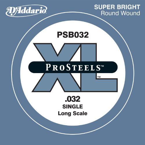 D'Addario .032 ProSteels Long Scale Single String for Bass Guitar