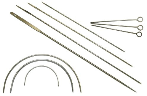 Pandoras Upholstery Upholstery 2,4,6 Curved & 8,10,12 Straight & 12 reg & 12 x 4 Skewers Needles Kit