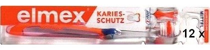 12 elmex KARIESSCHUTZ inter X mittel Kurzkopf Zahnbürsten