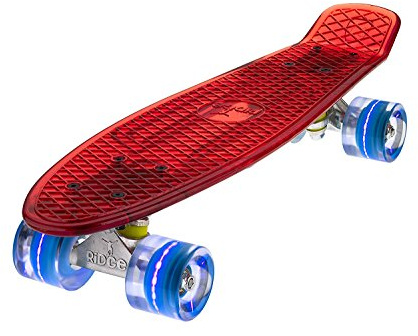 Ridge Skateboard Blaze Mini Cruiser , rot/blau, 55 cm