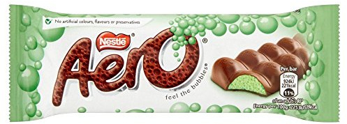 Aero luftige Minz- Schokoladenriegel - 40g - 3-er Pack