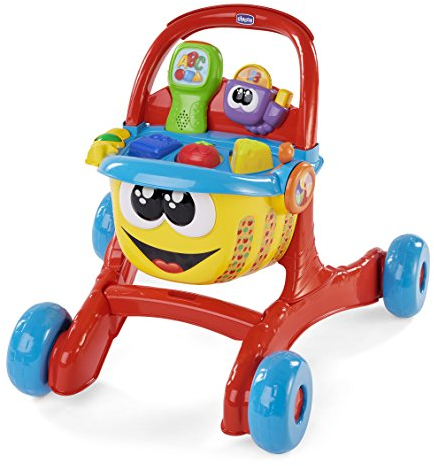 Chicco - Gioco Primi Passi Lello Il Carrello Italiano/Inglese 4in1, Per Imparare a Camminare, Forme e Incastri, Scanner Removibile per Fare la Spesa, Multiattività, Batterie incluse 9-24 Mesi