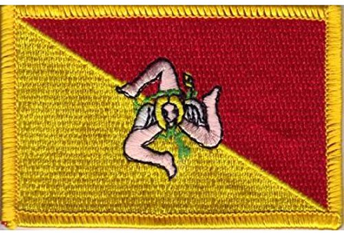 Everflag Patch zum Aufbügeln oder Aufnähen : Sizilien - Groß
