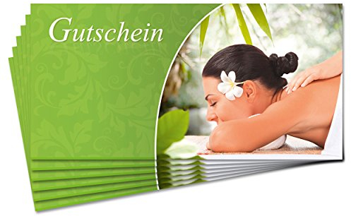 Gutschein Wellness, 25 Stück, DIN lang