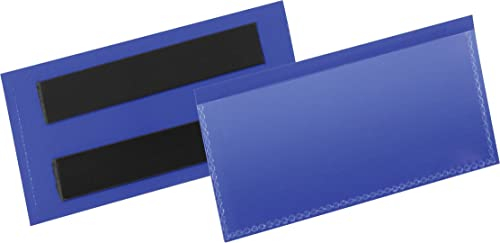 Durable Etikettentasche (100 x 38 mm) Packung à 50 Stück, blau, 174107