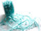 CaPiSo 10m Schleifenband 3-teilig mit Organza und 4mm Perlen Dekoband Trendyband Perlenband Perlen am Band (Hellblau)