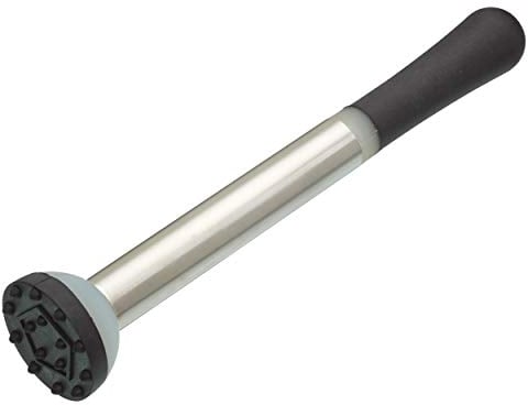 BarCraft Muddler para Coctelería, Acero Inoxidable, 21 cm