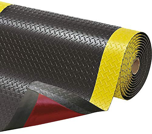 NOTRAX | Anti-Ermüdungsmatte Cushion Trax® | 1-m-Stück | PVC | schwarz/gelb | Breite 600 mm