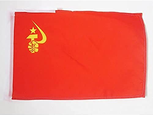 AZ FLAG Flagge Sowjetunion UDSSR mit Hand 45x30 cm Kordeln