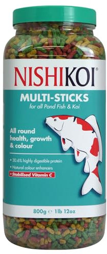 Nishikoi Multi-Sticks Complete Food for Koi and Pond Fish - 800g