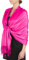 Sakkas Silky Solid Weich Pashmina Schal Wrap Stola - Fuschia