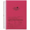 Lihit Lab N1640-3 Notizbuch mit offenem Ring, Twist Notizbuch, A5, 24 Löcher, 100 Blatt, rot