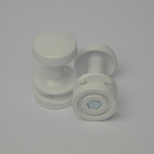 Companyblue Extra Hanger for Heated Towel Rail Radiator Bath Robe Hook Clip Pair Peg (White)