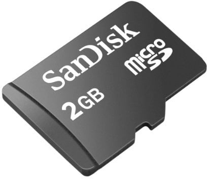 Sandisk 2 GB microSD 2GB MicroSD Class 2 memory card - memory cards (MicroSD, Black, Class 2)