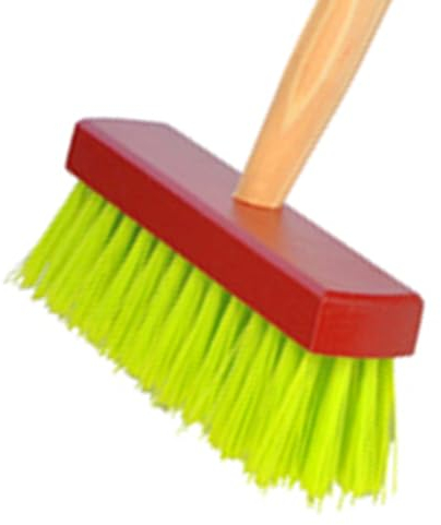 Land-Haus-Shop Kinderbesen Gartenbesen Holz Kinder Besen stabil mit Holzstiel Haushalt Garten Terasse Kinder Gartengerät Spielzeug Strassenbesen