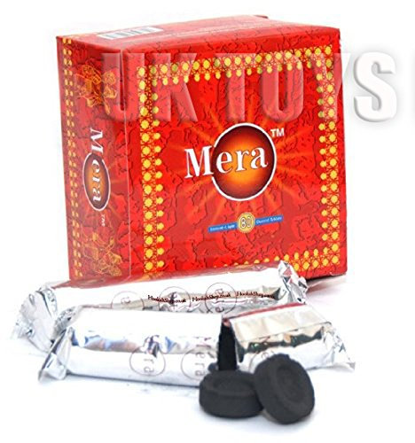 Mera Instant Light Shisha Hookah Charcoal 80 Instant Light Discs