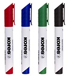 Kores Whiteboard- & Flipchart-Marker K MARKER, 4er Etui VE = 1