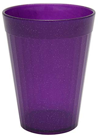 Harfield Purple Sparkle 200ml Cups Children's Tumblers (Pack of 6) Reusable Virtually Unbreakable Polycarbonate
