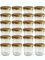 hocz 100 x Marmeladengläser 167ml - Einmachgläser Gold TO 66 - Einweckgläser mit Schraub-Deckel - Einkochgläser klein - Made in Germany