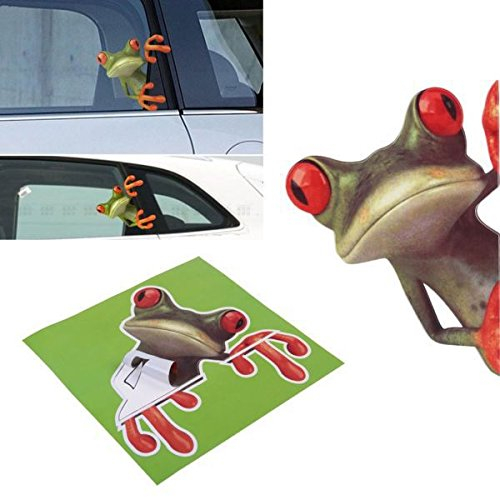 SKS Distribution® 3D Frosch Cartoon Auto-Aufkleber Vinyl Badge Emblem Aufkleber