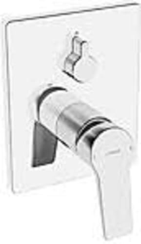 Hansa 89843083 Fertigmontageset / Einhand-Wannen-Batterie HANSATWIST | mit Sicherungseinrichtung, Schalldämpfer und BLUESWITCH Umstellung Wanne/Brause | 21/21 l/min