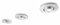 Philips Smart Spots LED-EinbauspotsSet Talitha 3-flammig 2 W, grau 579834816