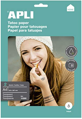APLI Inkjet Tattoo Druckpapier A4 2 Blatt
