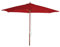 Mendler Sonnenschirm Florida, Gartenschirm Marktschirm, Ø 3m Polyester/Holz - bordeaux