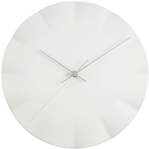 Lemnos Wanduhr Kifuku/Porzellan Designer Wanduhr ohne Tickgeräusche aus Japan/Wanduhr modern mit schleichender Sekunde/Küchenuhr, Uhr Wohnzimmer/Clock
