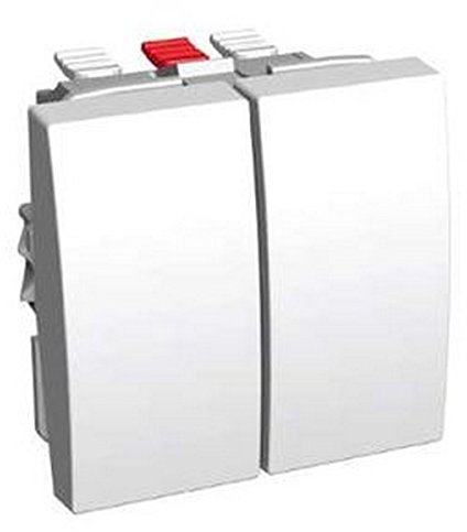 Schneider Electric ALB45056 Blanco Interruptor de luz - Interruptores de luz (Palanca, Blanco, 45 mm, 28 mm, 45 mm, 34 g)