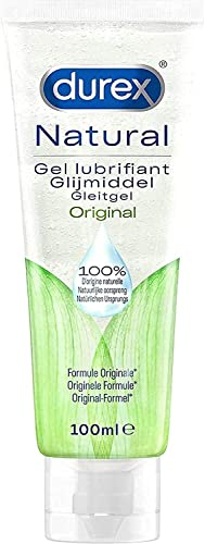 Durex Naturals Gleitgel auf Wasserbasis – Gleitgel aus 100% natürlichen Inhaltsstoffen und mit Intim-Balance-Formel – 1 x 100 ml in der Tube