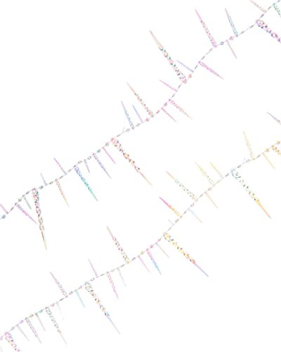 Kurt Adler Regenbogen-Eiszapfen-Girlande, 2,4 m