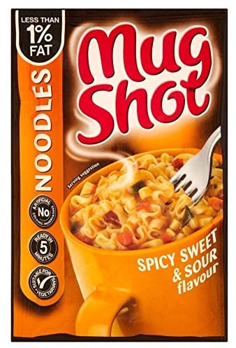 Mug Shot Noodles Spicy Sweet & Sour Flavour (67g) - Pack of 6