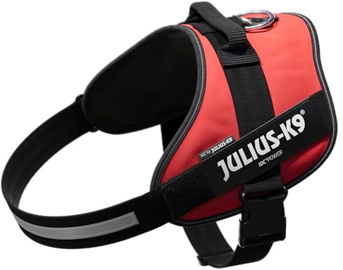 JULIUS-K9 IDC Powerharness, 3XL, no pull dog harness, Red