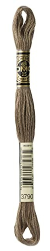 DMC 6-Strand Embroidery Cotton Floss, Ultra Dark Beige Grey