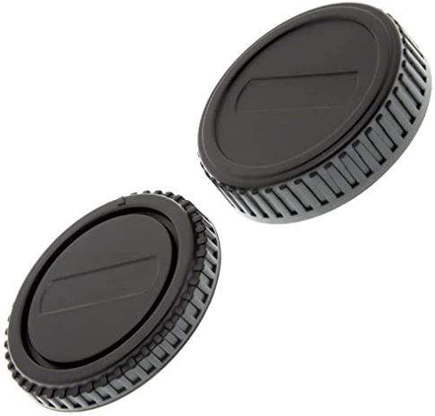 Body Cap & Rear Lens Cap to fit Olympus E-Series DSLR Cameras and 4/3 lenses