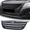 Sport Kühlergrill ohne Emblem mit Doppelrippe Schwarz für VW Tiguan 5N 07-11