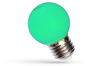 Bunte LED Lampe Tropfenlampe E27 Grün Lichterketten-Lampe 1W 230V Gartenlampe