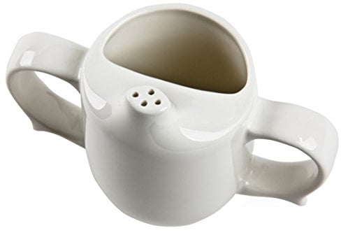 Ability Superstore Ceramic White Dignity Drinking/Feeding Cup with Pierced Spout